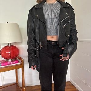 Vintage 90’s Leather Moto Jacket
